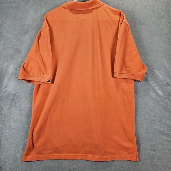 Budweiser Shirt Mens XL Orange Tommy Hilfiger Golf Embroidered Short Sleeve Polo - Picture 10 of 11